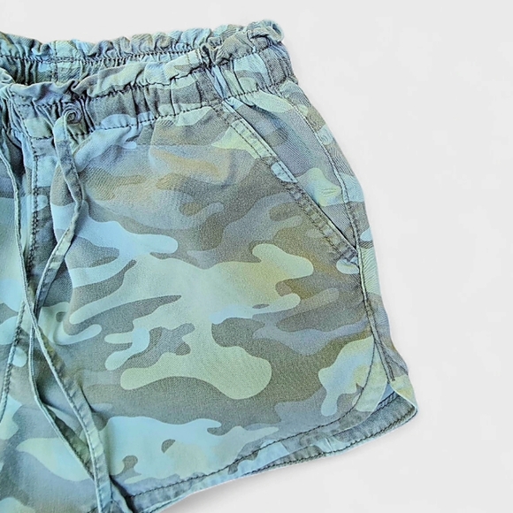American Eagle Outfitters Camo Athletic Shorts In Khaki Olive Camouflage, Size S - Picture 3 of 5